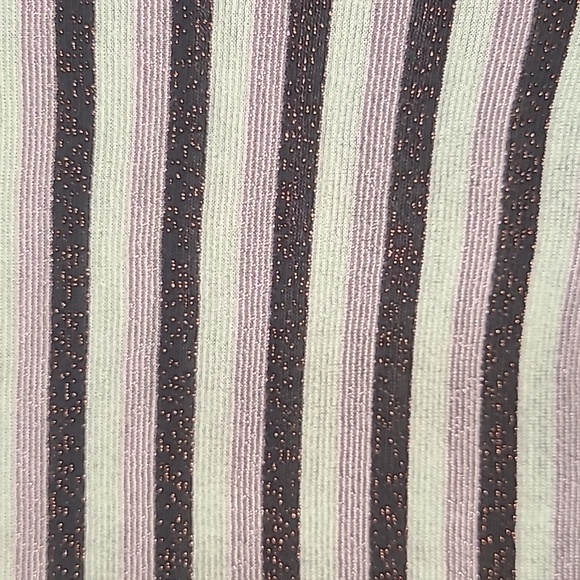 Scotch & Soda Long Sleeve Top Viscose Multi Metallic Stripe Size M - Picture 3 of 11